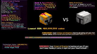 We got the First 100m Crown of Avarice Hypixel Skyblock Moments 5 [upl. by Glenine]