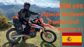 KTM 690 on the Spanish Northwestern Trans Euro Trail [upl. by Remliw855]