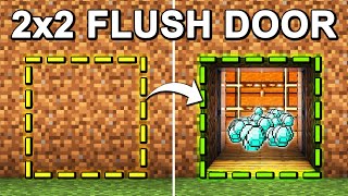 EASY 2x2 Flush Piston Door in Minecraft 121 Tutorial [upl. by Notlok]