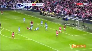 Arsenal Vs Manchester City 1 1 All Goals And Highlights EPL 23 9 2012 [upl. by Hecklau]