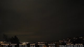 Timelapse Cam 1  Natt til 18 november 2024 [upl. by Joyann]