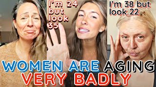 WOMEN Are Aging Very BADLY Being BROKE Makes Them Look TOO OLD [upl. by Rosenwald631]