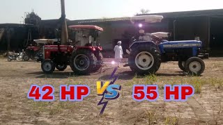 42 HP vs 55 hp कोन जीतेगा ।Massey ferguson 241 di vs new holland 3630 special edition Tractor Tocha [upl. by Htinek97]