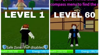 LEVEL 1 TO LEVEL 60 IN BLOCK FRUIT Nepal roblox bloxfruit kittgaming nepal [upl. by Witherspoon]