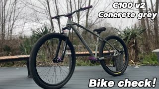 C100 Bike Check C100 v2 concrete grey [upl. by Alyehs]