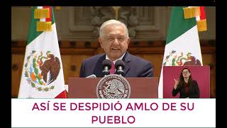 ULTIMO DISCURSO DE AMLO EN EL ZÓCALO SE DESPIDE DE SU PUEBLO ENTRE APLAUSOS Y GRITOS DE APOYO [upl. by Jehius]