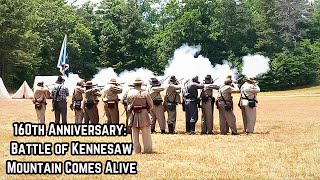 160th Anniversary Battle of Kennesaw Mountain Comes Alive [upl. by Tabor]