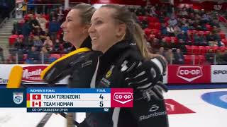 Rachel Homan steals extra end to win 15th Grand Slam title  Coop Canadian Open Highlights [upl. by Odlonra]