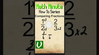 How To Compare Fractions With Different Denominators shorts [upl. by Dorinda]