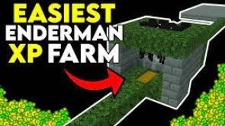 EASY Enderman XP Farm Minecraft 120 Without Endermite [upl. by Blank125]