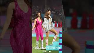 Kiara Advani Kriti Sanon beautiful bollywood Mumbai wpl cricket2024 [upl. by Issi]