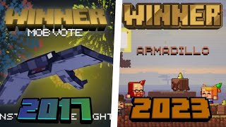 All Minecraft Mob Vote Winners 20172023 [upl. by Harmony]