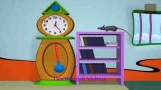 Hickory Dickory Dock  Nursery Rhymes with Lyrics [upl. by Adiuqram]