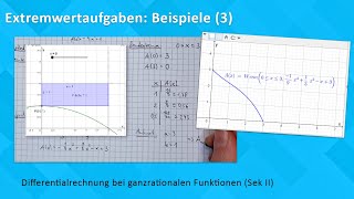 HowTo Extremwertaufgabe mit Randextrema [upl. by Edwyna]