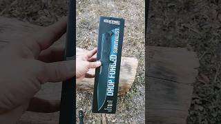 Cold Steel Drop Forged Survivalist quick unboxing GSM bushcraft scary sharp Survivalist knife [upl. by Marcelia]