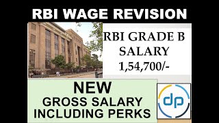 WAGE REVISION  RBI GRADE B 2022 LATEST SALARY PERKS DETAILS [upl. by Ahsenre926]