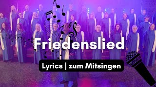 Friedenslied Lyrics  ERIC BOND GOSPELSTERNE [upl. by Kcirdahs]