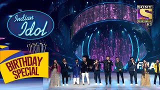 Anu जी ने Contestants के साथ quotSandese Aatequot पर किया Perform Indian Idol Celebrity Birthday Special [upl. by Artek]