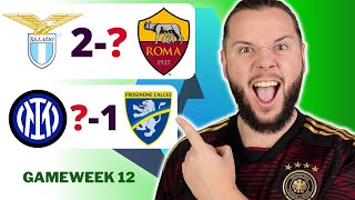 Serie A Gameweek 12 Predictions amp Betting Tips  Lazio vs Roma [upl. by Llyrpa75]