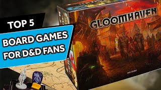 Top 5 Board Games for DampD Fans [upl. by Aicetel596]