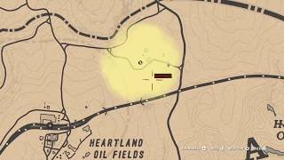 RDR2 Online  Quick New Hanover Tarot Card Location Above Heartlands [upl. by Wende103]