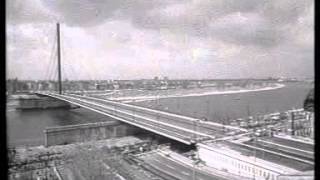 Verschiebung der Oberkasseler Brücke in Düsseldorf [upl. by Swarts]