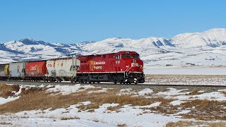 Railfanning the Crowsnest Pass in Spring 2018 [upl. by Armillda]