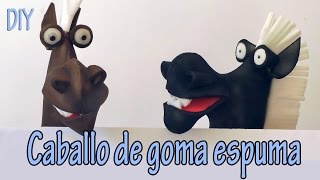 Como hacer un Títere de Caballo  Manualidades para todos [upl. by Nesline650]