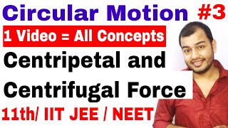 Circular Motion 03 Centripetal and Centrifugal Force IIT JEE NEET  Conical Pendulum Death Well [upl. by Rochemont495]