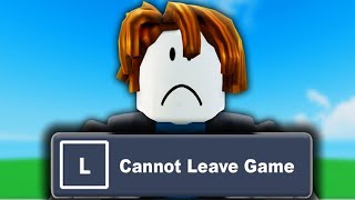 You CANT LEAVE this ROBLOX GAME [upl. by Nal443]