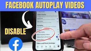 How to disable Facebook Autoplay Video 2024  STEPbySTEP [upl. by Fineman]