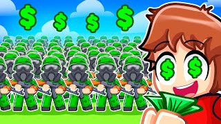 Spending 100000 for the BIGGEST Army in Roblox [upl. by Ecenaj]