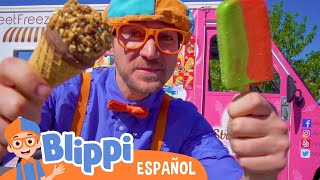 Blippi Explora el Camiones Monstruos Español [upl. by Akimot]