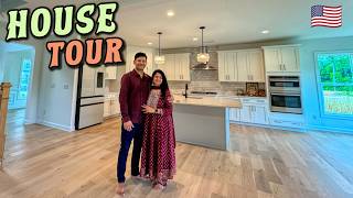 Our FIRST HOUSE in the USA 🇺🇸  Indian Vlogger in USA  Home Tour [upl. by Drwde328]