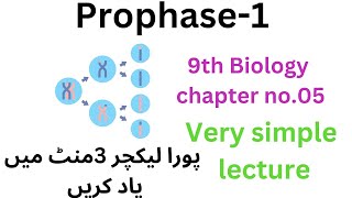 prophase1  chapter 05 9th biology 9thclass [upl. by Premer259]