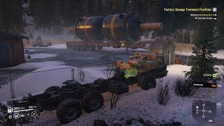 SnowRunner Canada Big Salmon Peak Oil Tank SemiTrailer Delivery DAN 96320 My Route  Cutscene [upl. by Aivataj984]