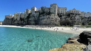 Living in Tropea Italy  Enjoying the Sea and Exploring the Town of Tropea in Calabria in April 2022 [upl. by Nerland]