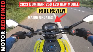 2023 Bajaj Dominar 250 E20 New Model Ride Review  On Road Price Features Exhaust amp New Console [upl. by Alleira]