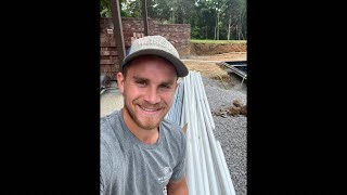 live Plumbing Fiberglass Pool Installation [upl. by Eicul668]