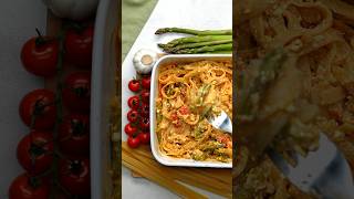 BakedFetaPasta 🍝🍅 EinfachTasty bakedfeta ofenpasta gruenerspargel spargel [upl. by Bevash]