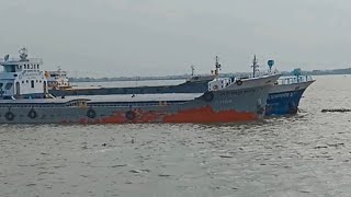 Lighter ship  Fully Loaded Vessel  Bangladesh [upl. by Monaco]