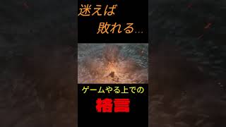 ゲームをやる上での格言「迷えば、敗れる」 sekiro shorts sekiromod sekirogameplay fromsoftware eldenring darksouls [upl. by Kosiur]