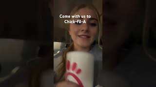 Come with us to ChickfilA ChickfilA food [upl. by Ennaxor]