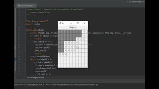 Minesweeper made with python tkinter Source code link in description [upl. by Gerrilee]