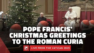 LIVE  Pope Francis Address to the Roman Curia and Christmas Wishes  December 21st 2023 [upl. by Levine]