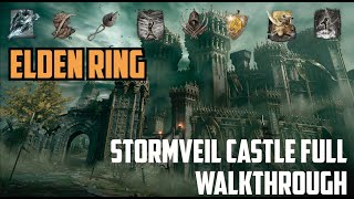 Elden Ring  Stormveil Castle Full Walkthrough All Items Doors amp Hidden Bosses [upl. by Aixela]