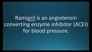 How to pronounce ramipril Altace Memorizing Pharmacology Flashcard [upl. by Noiwtna423]