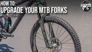 Upgrading The Fork On Your Mountain Bike  What You Need To Know [upl. by Nelia]