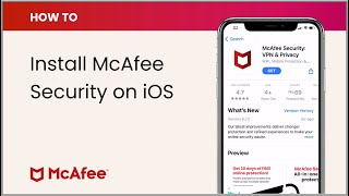 How to install McAfee Security on iOS [upl. by Letsirhc]