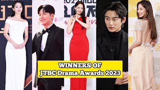 All Winners Of The JTBC Drama Awards 2023 [upl. by Arihppas]